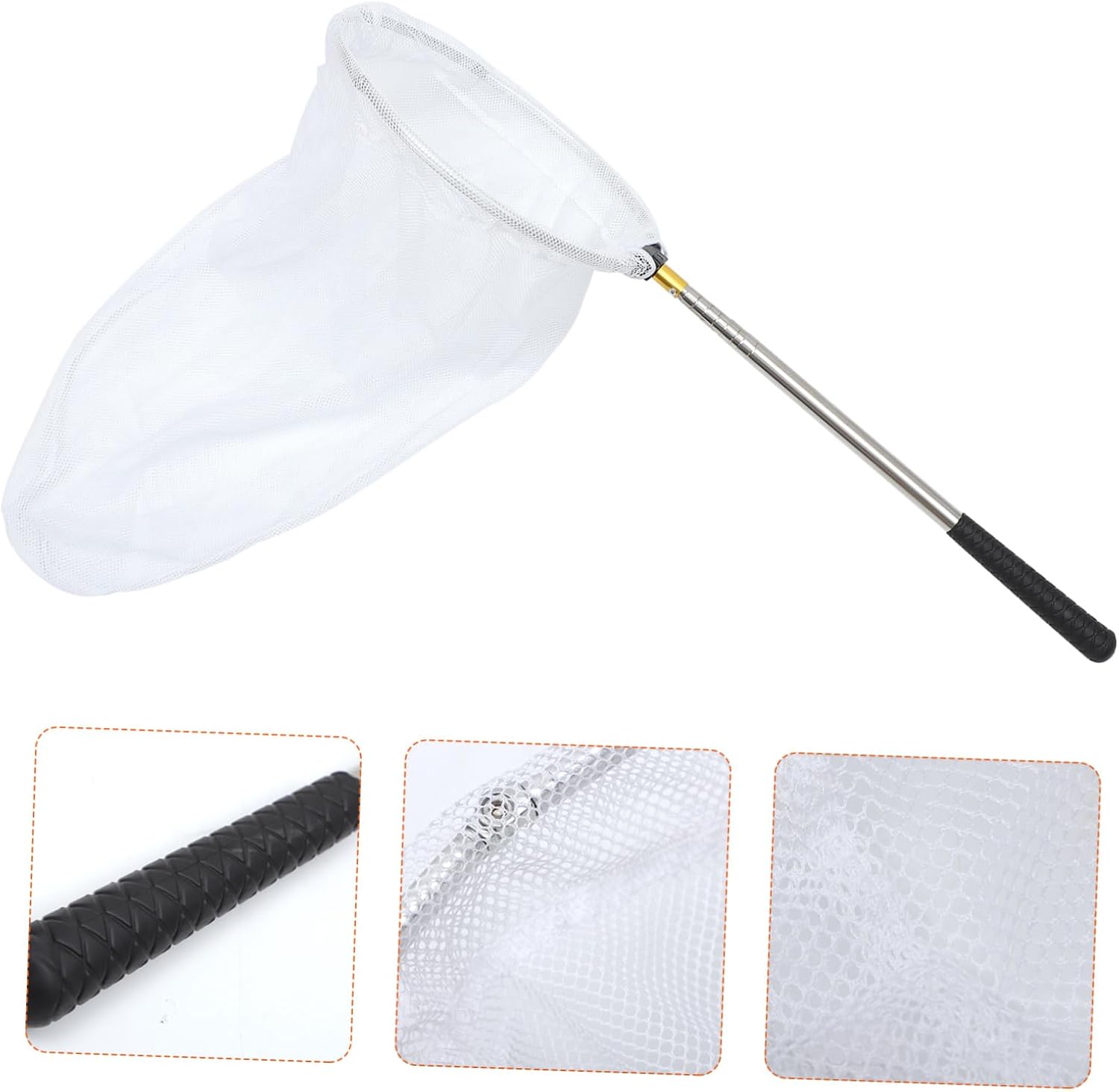 Telescopic Insect Nets Extendable Catching Tool for Outdoor Exploration for Boys for Catching Butterflies Bugs and Fish