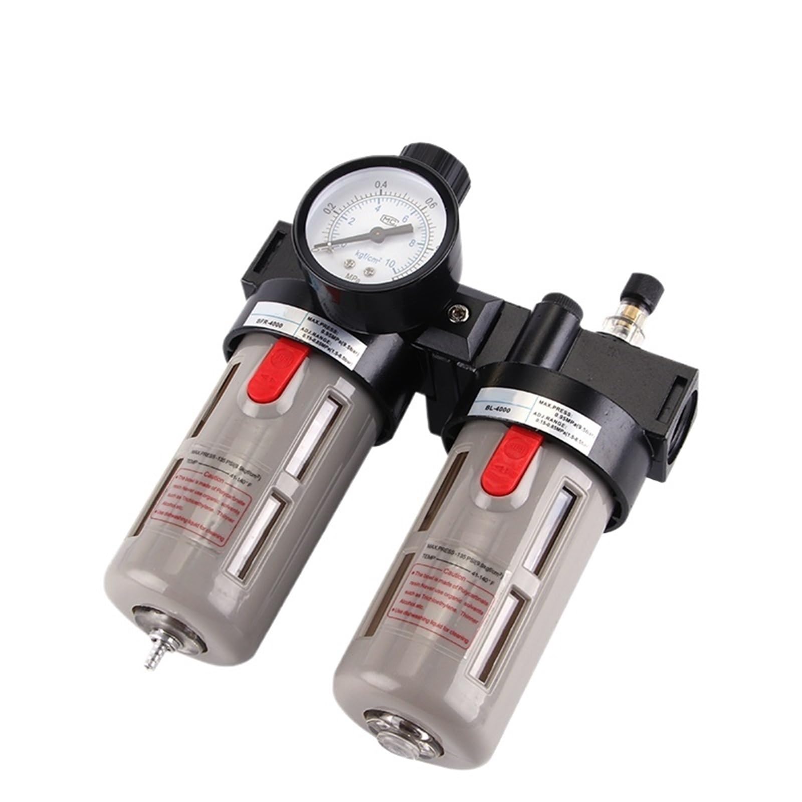 Filtro-regolatore per compressori d'aria, Lubrificatore regolatore filtro pneumatico serie AFC BFC combinato con separatore acqua olio in rame(BFC2000)