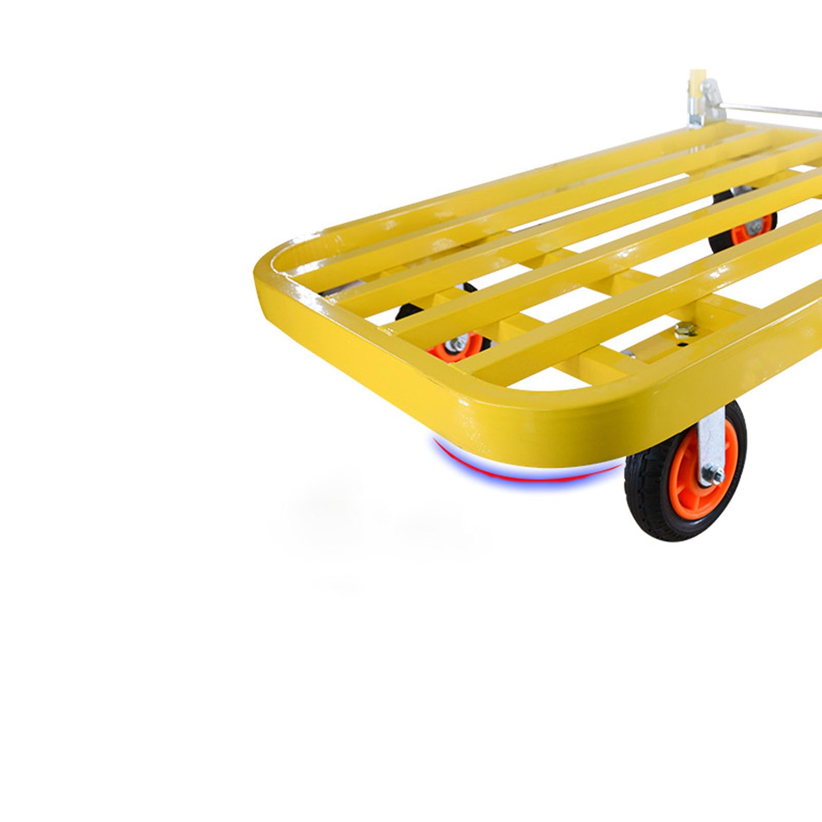 Składany wózek transportowy, ciężki, aluminiowy wózek platformowy, obciążenie 200 kg, wózek z kółkami, przenośny, składany, 90 cm