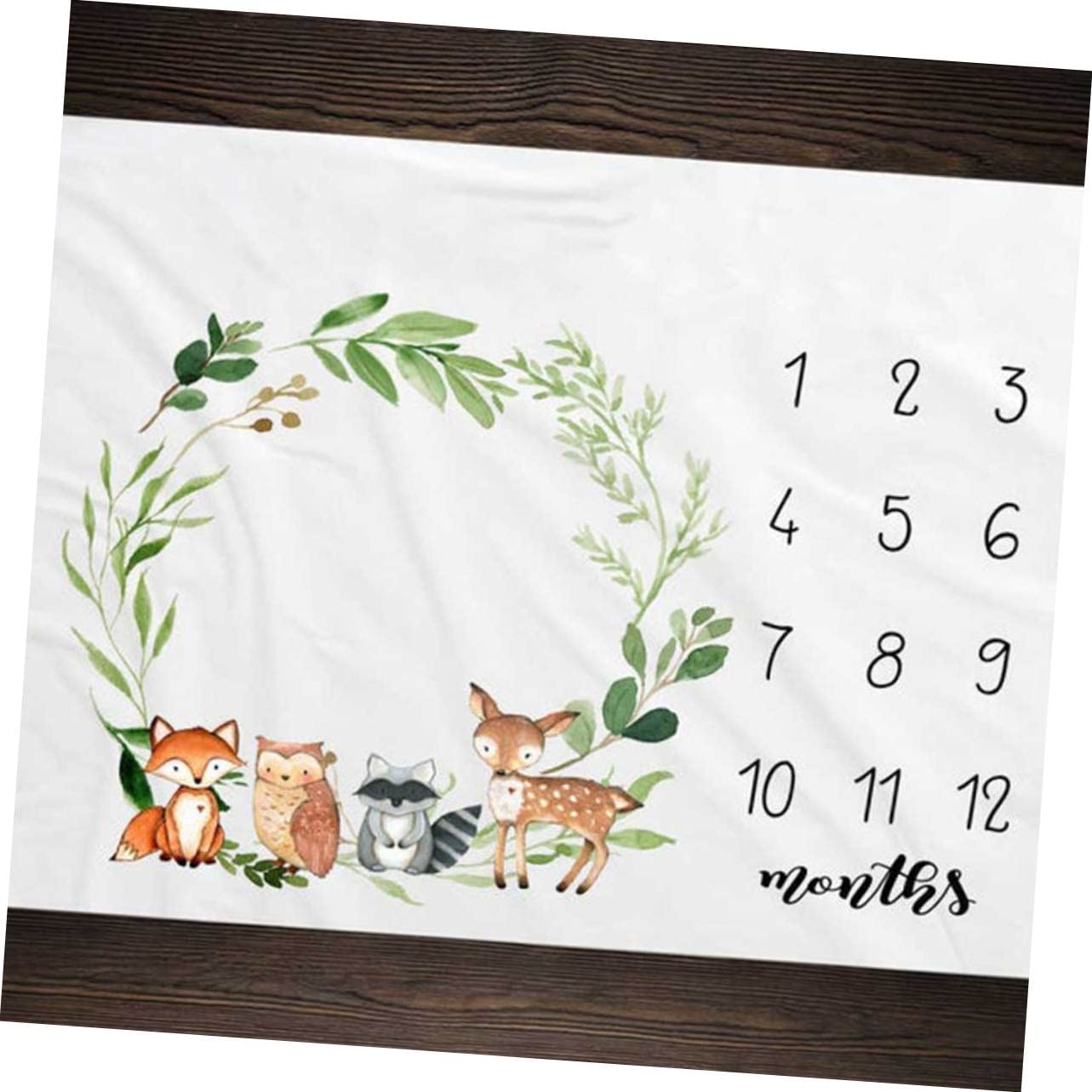 Coperta Personalizzata per Neonata in Flanella Bianca Design Unico, Coperta Fotografica Memory per Ricordo di Crescita e Servizio Fotografico