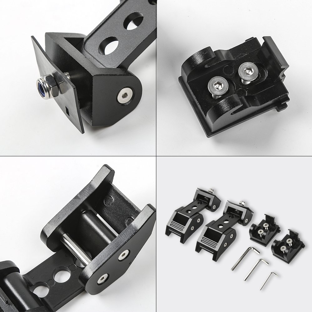 RTTCZ Black Stainless Steel Latch Locking Hood Catch Kit For 20072018