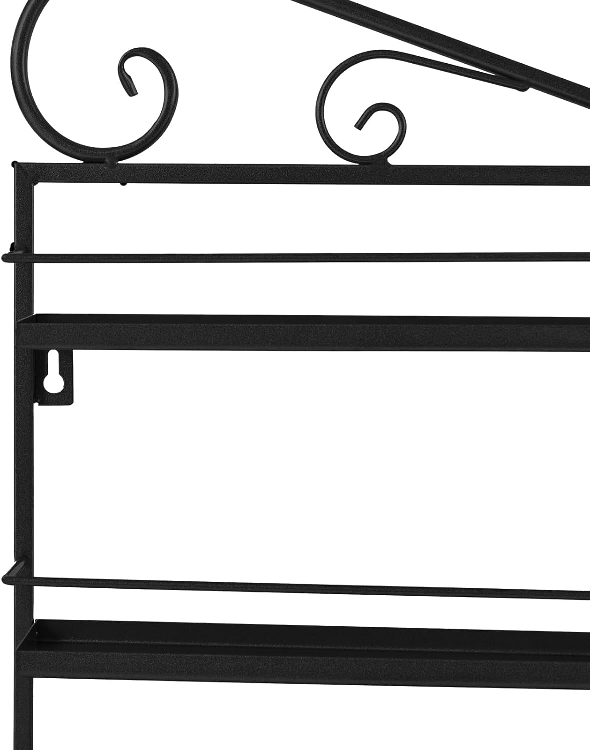 Nail Polish Rack Wall Mount, 5 Tiers Nail Polish Bottle Holder, 200 Bottles Organizer Shelf, Storage Display Holder for Home Salon Business Spa (Black)