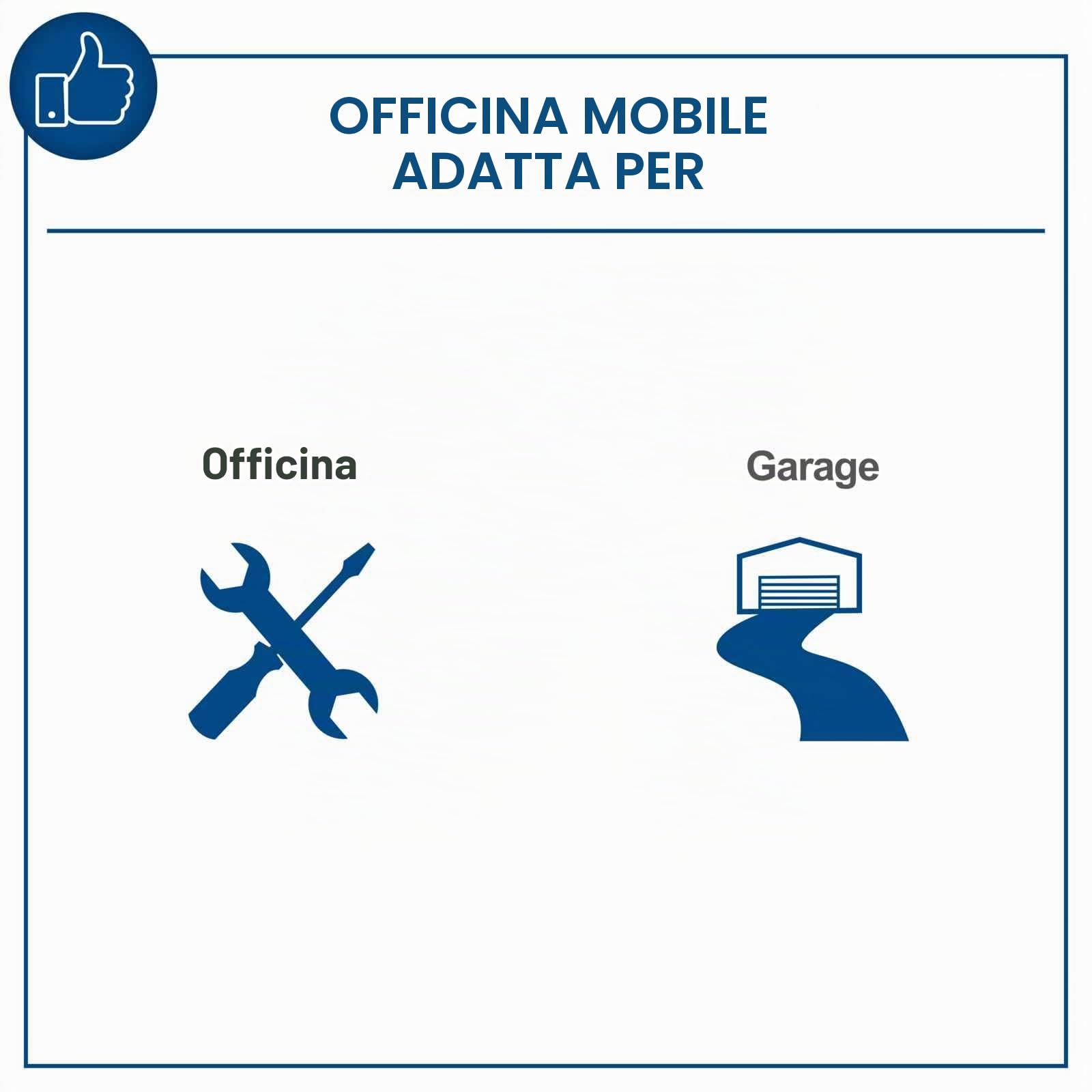 Scheppach Sistema modulare per officina GWS08 - armadio per attrezzi, armadi con serratura, alto, forata, 12 ganci, banco, 2 carrelli