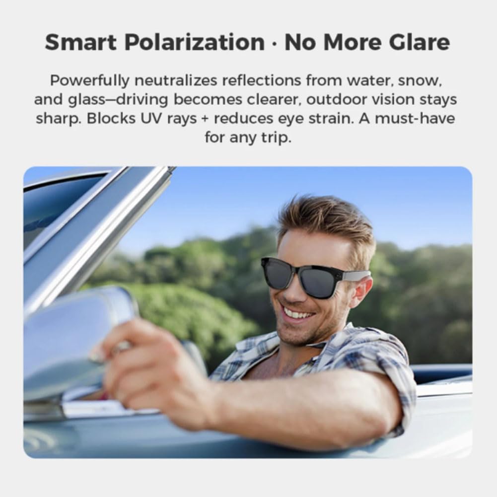 Occhiali con Telecamera, Occhiali Smart Occhiali Intelligenti Occhiali Bluetooth Uomo Ai Glasses Occhiali Ai Occhiali Intelligenti Bluetooth B