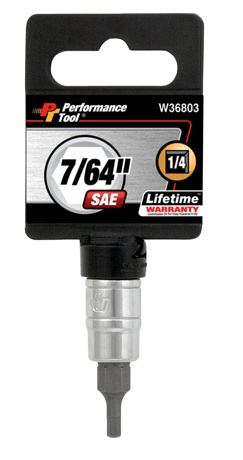 Performance Tool W36803 7/64-Inch Hex Bit Socket
