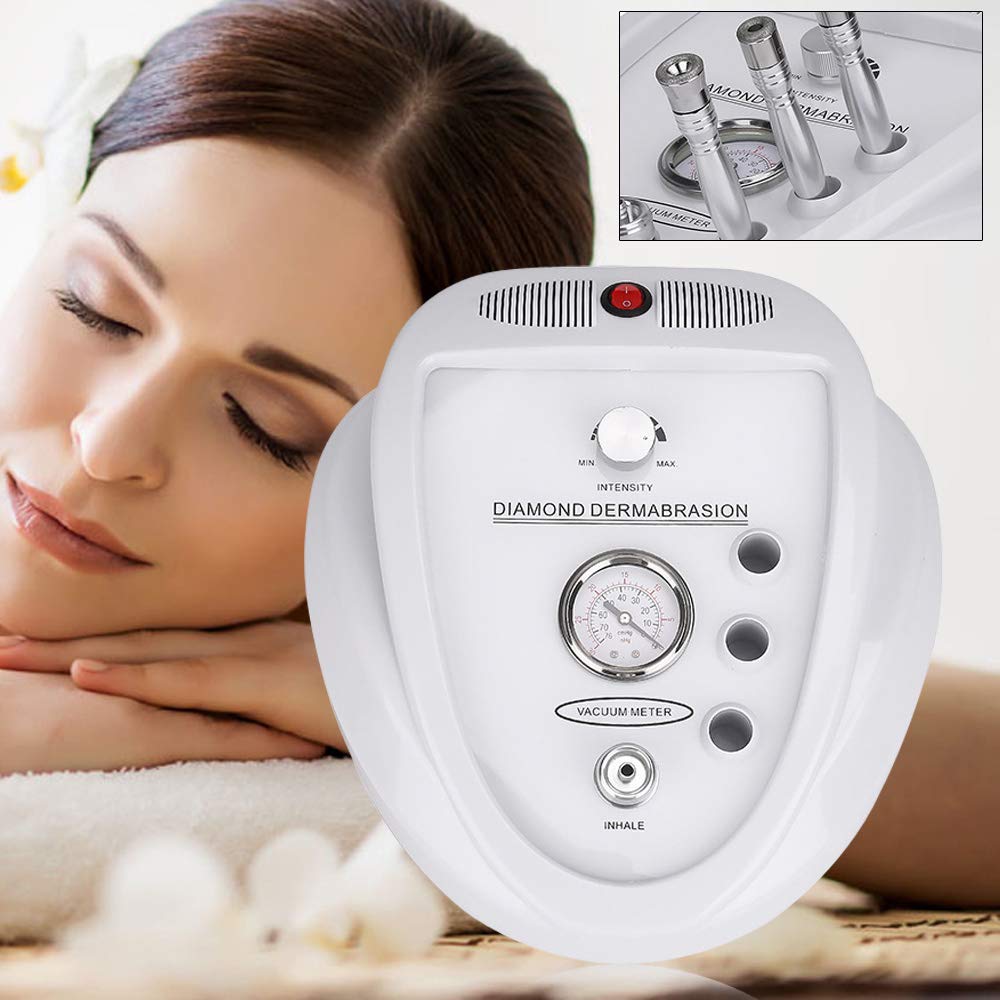 Dispositivo de microdermoabrasión de diamante 3 en 1, máquina profesional de dermoabrasión de diamante microdermoabrasión, dispositivo de cuidado facial de la piel con 9 cabezas de diamante