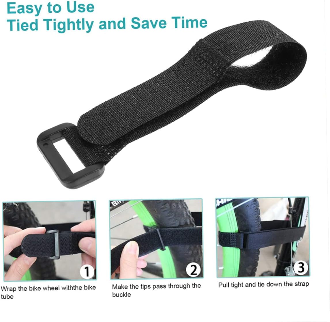 Sosoport 16 Pcs Bike Strap Bike Wheel Bike Cinch Strap Cycling Wheel Stabilizer Mini Accessories Mini Motorcycles