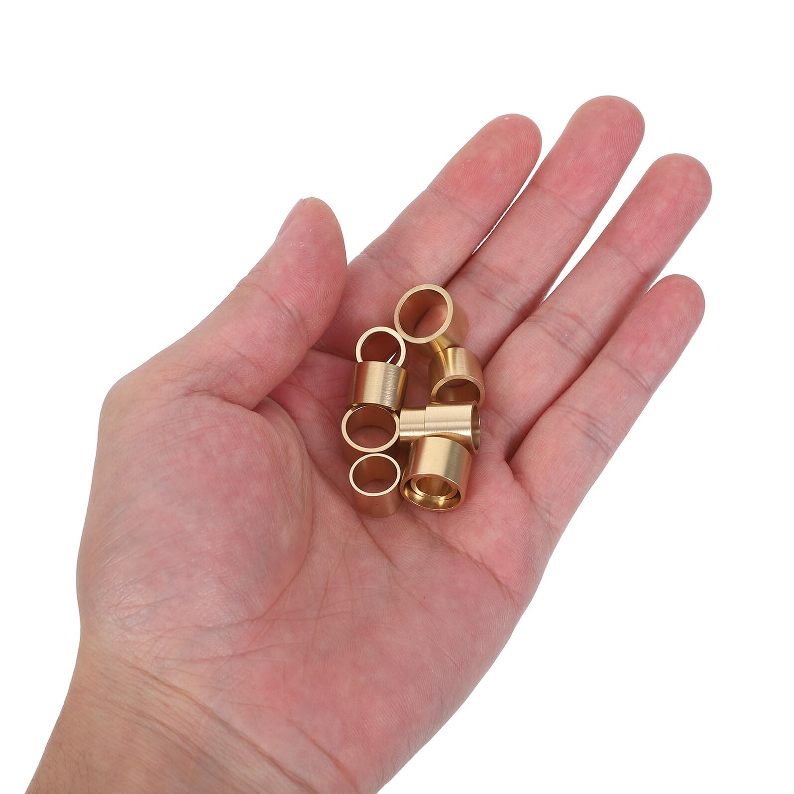 10 Piezas Virola de Latón para Tacos de Billar 10 Piezas Surtido 9-13 MM Kit de Reparación Accesorios para Puntas de Taco de Pool y Mantenimiento en Sala de Juegos — view 4