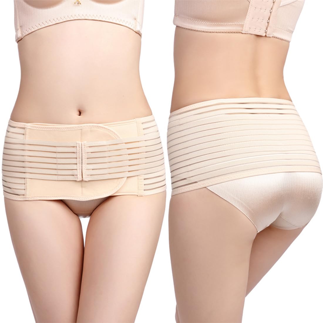 Récupération Ceinture Postpartum 3 En 1 - Gaine Abdominale Et Soutien Dos - Taille Adjustable Pour Ventre Plat Après Grossesse Post Partum