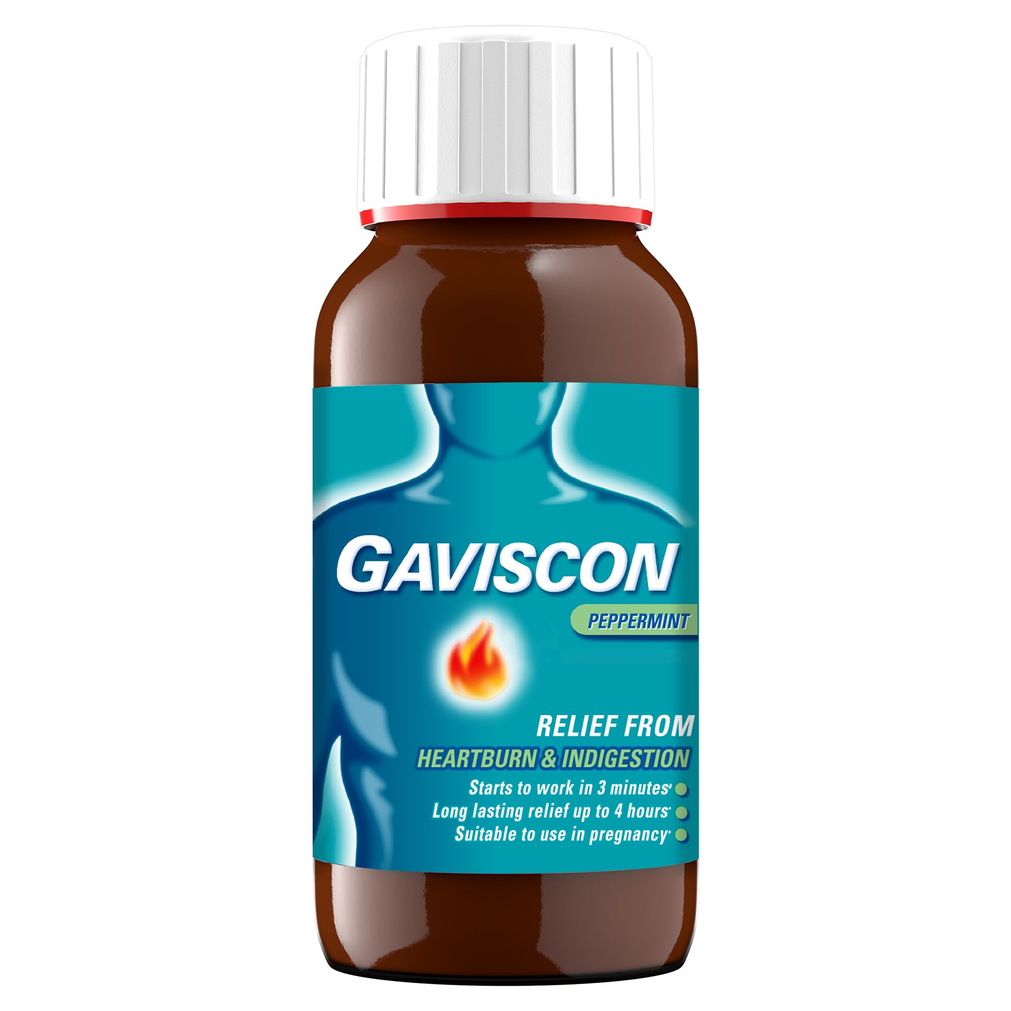 Gaviscon - Bottle of 150 ml Peppermint Flavor Liquid