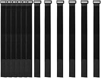 Vista 8 de Paquete de 30 correas de gancho y bucle de 8 pulgadas, correa de cable de sujeción reutilizable, correas de cable autoadhesivas duraderas