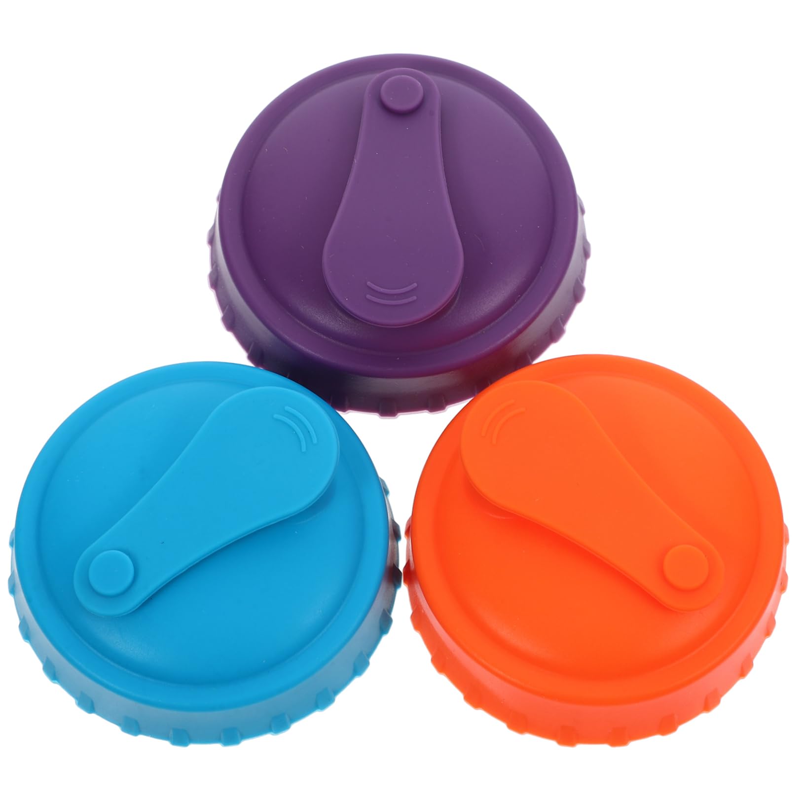 FUNOMOCYA 3 Pack Silicone Can Lids Reusable Soda Can Tops for Beer Juice Soda Drinks Standard Size