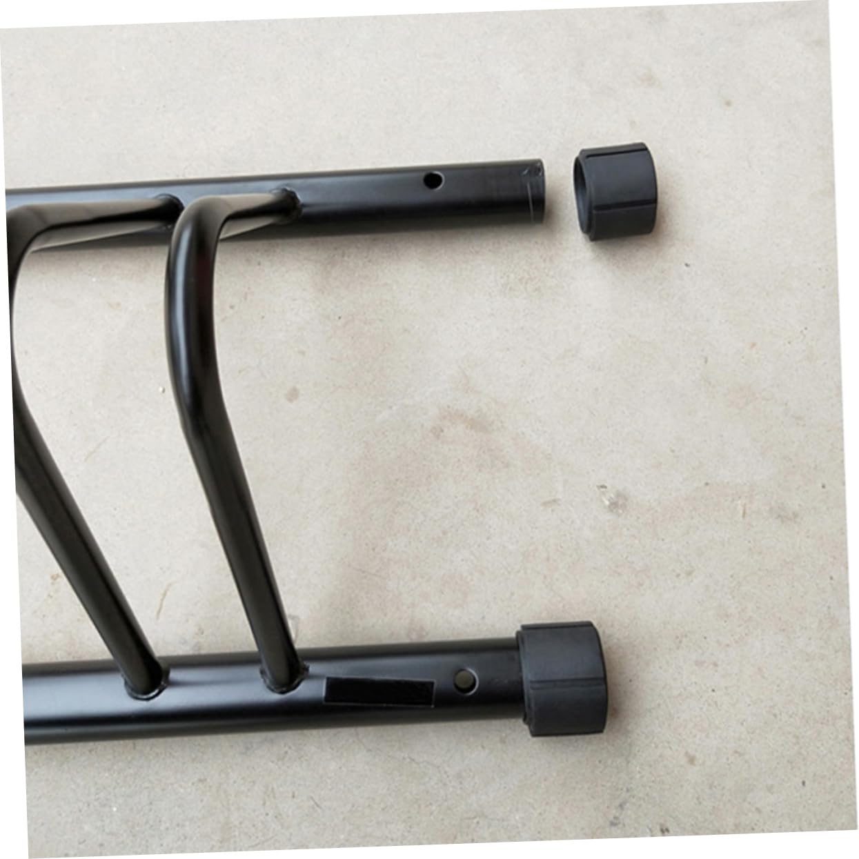 BRIGHTFUFU Black Floor Bike Parking Rack Bicycle Storage Stand for Use Lightweight Portable Bike Bracket for Mountain Road and Folding Bikes