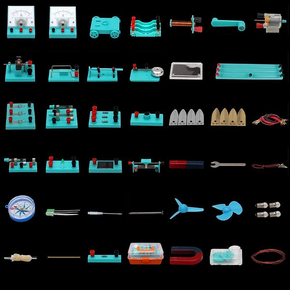 Modello di Scienza Educativa Esperimento di Elettronica Elementare per Studenti delle Scuole Elettromagnetismo Fisica Magnetismo Elettrico Circuito Kit di Base