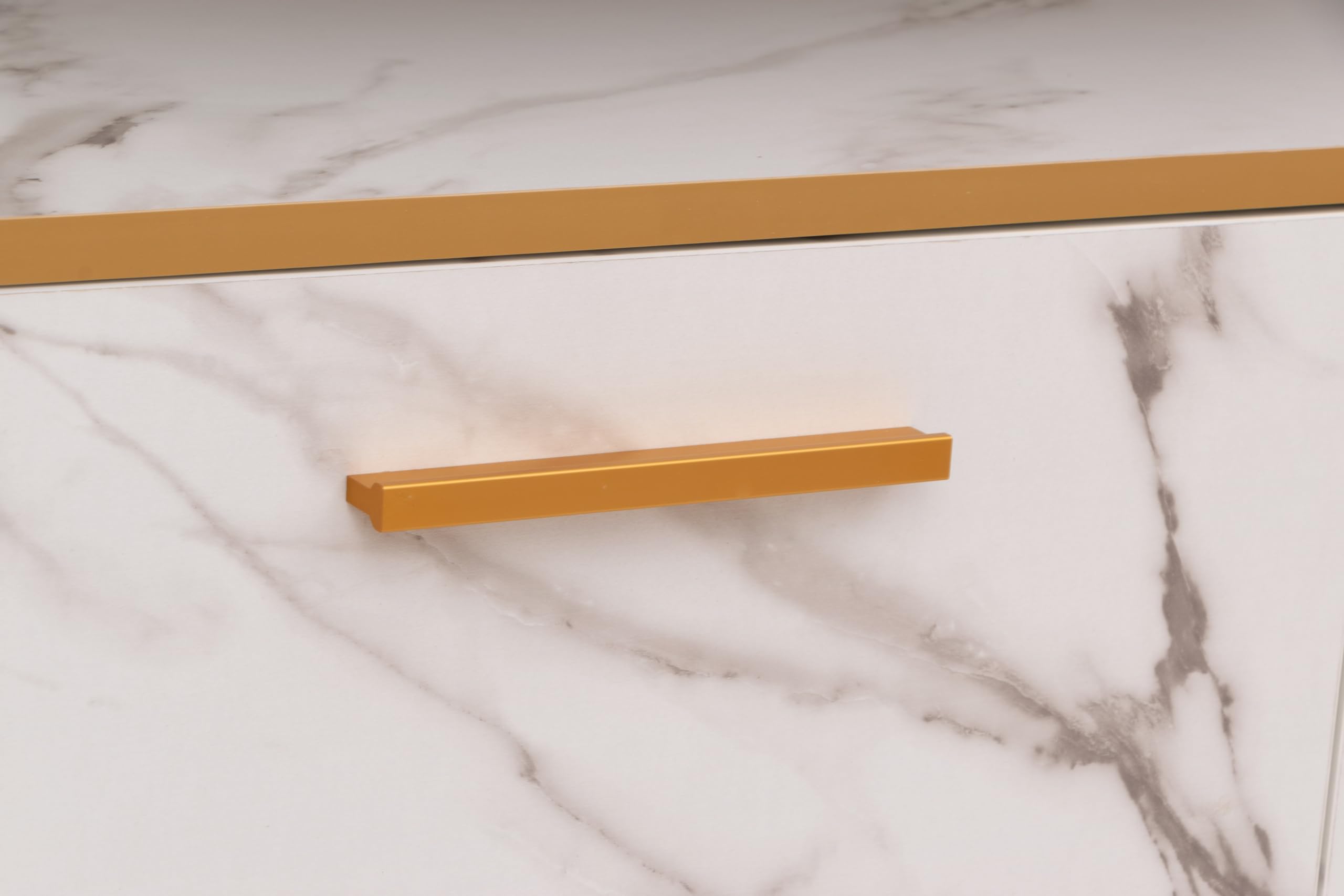 WITIT ARREDO BAGNO SET COMPLETO MOBILE BAGNO SOSPESO IN LEGNO BC011 DA 90 CM BIANCO ORO CON 2 CASSETTI LAVABO BIANCO STRIATO IN CERAMICA E SPECCHIERA LED VETRO RISCALDABILE