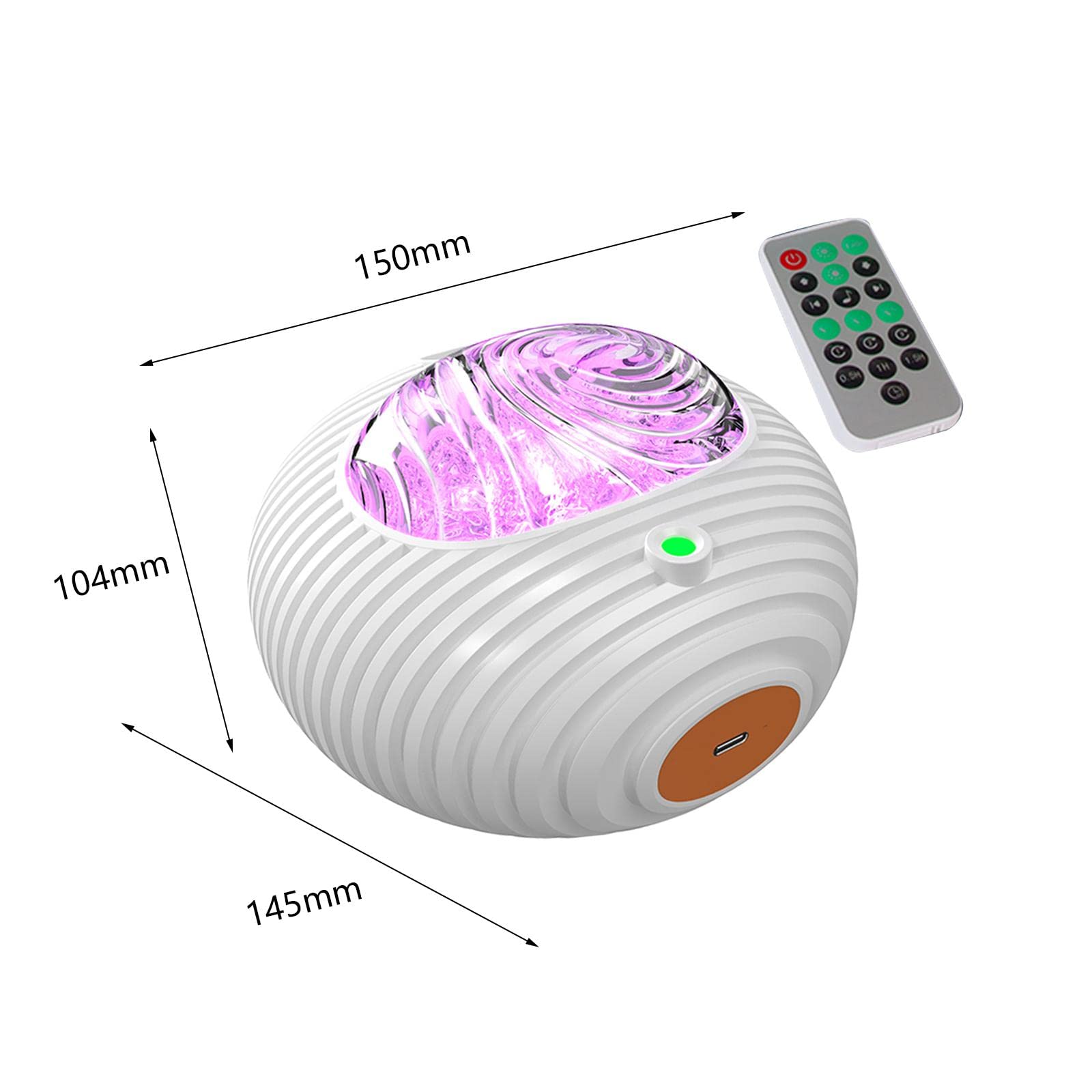 Star Proyector Lámpara Nocturna Altavoz Bluetooth para Música Integrada Efectos de Luz Ajustables por Control Remoto Temporizador Configurable, Recargable, Individual