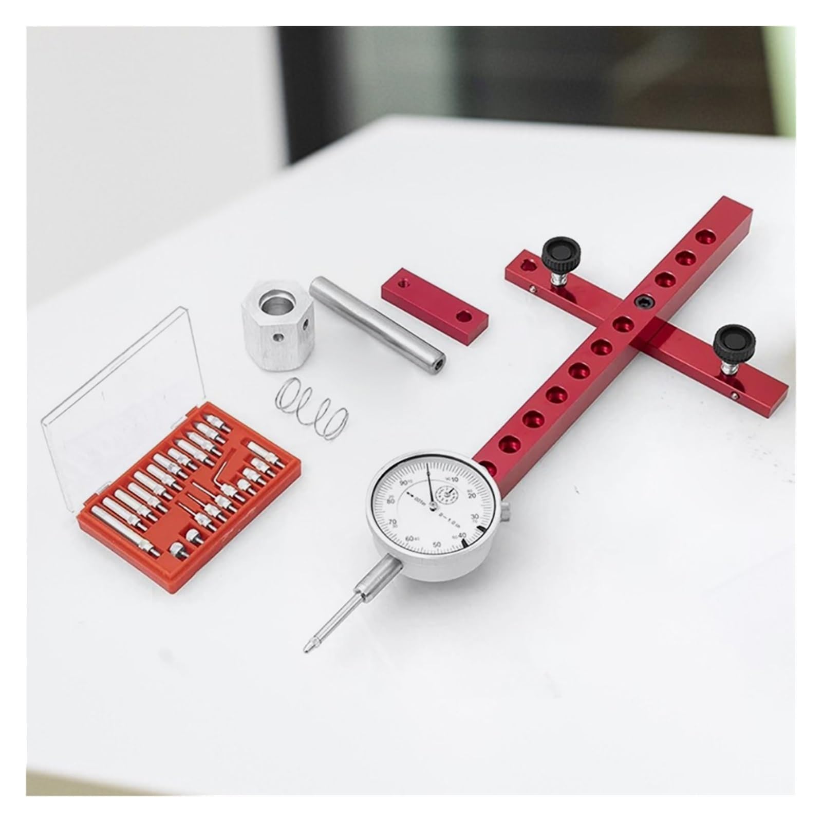 Measuring Tool It Basic Kit with Dial Indicator for Aligning and Calibrating Work Shop Machinery Like Table Saws Band Saws for Wood Work High Resolution