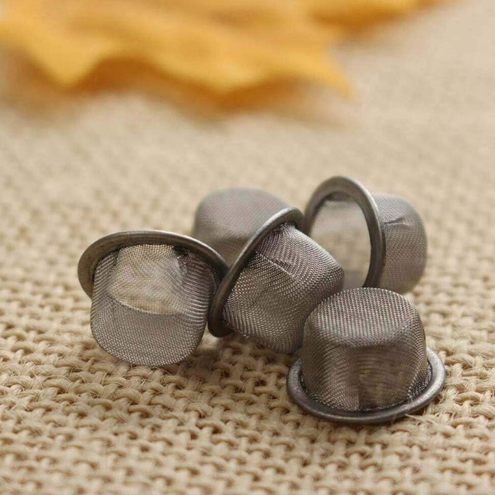 Crystal Pipe Screens,20pcs 0.63 inch Diameter Crystal Tobacco Pipes Stainless Steel Mental Filter for Crystal Smoking Pipe