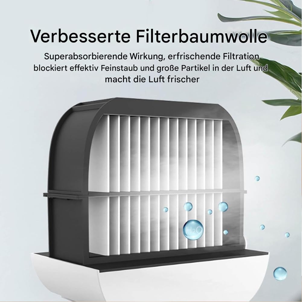Aira Breeze Luftkühler, Air Breeze Klimaanlage,Airabreeze Kleine Klimaanlage für Zimmer,USB-betriebener Klimagerät für Familie (Weiß)