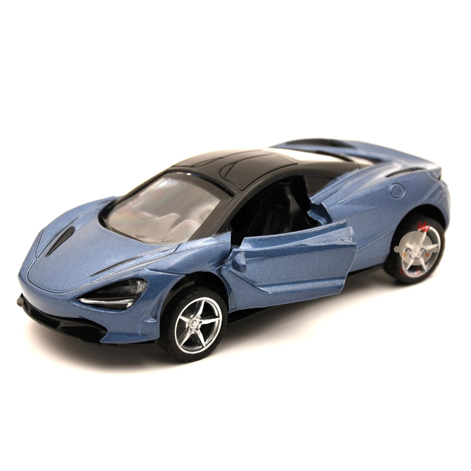 Smily Buds - Diecast Metal Car Model Ferrari Toy Cars for Kids Pull Back Openable Doors - Blue (B0D37RDDJ7) Amazon Price History, Amazon Price Tracker