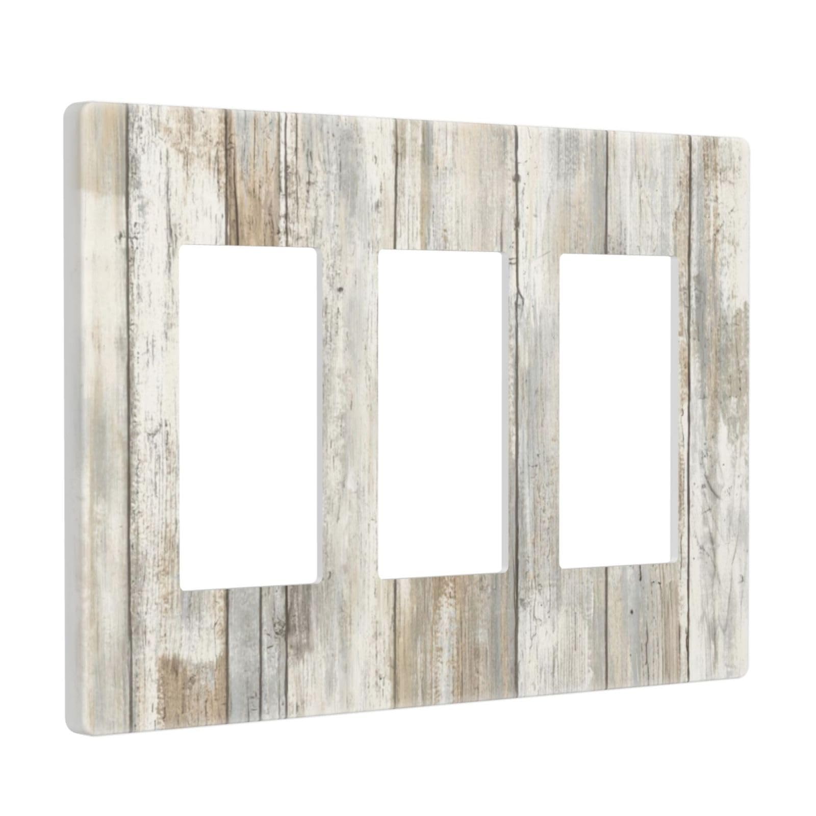 Plaque murale pour interrupteur GFCI triple pour rénovation cuisine