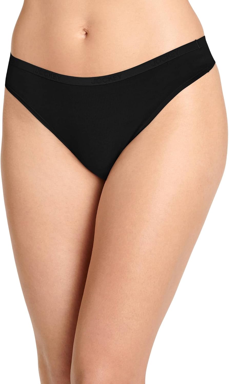 Jockey Women's Underwear Organic Cotton Stretch Logo Thong - 6 Pack - Image 3