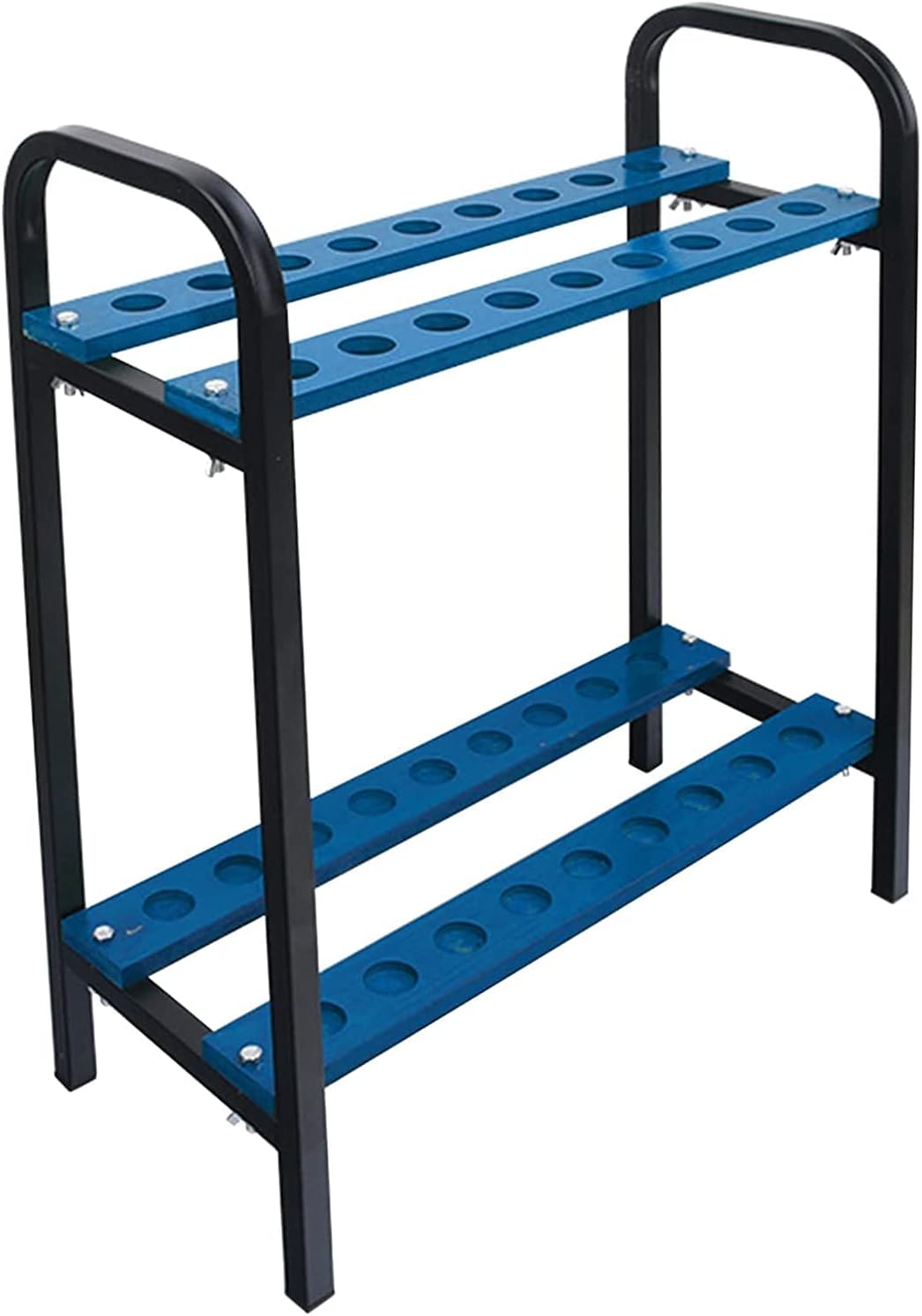 Putting Mats Golf Club Display Stand Rack Durable Metal Storage 18 Clubs, Indoor & Outdoor Golf Clubs Shelf Organizers Equipment