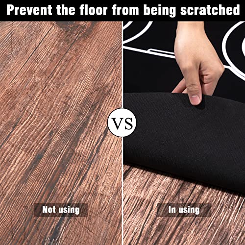 Ileading Gaming Chair Mat, Chair Mat For Hardwood Floor, 47 Inch Round Floor Mats For Office Chair Computer, Gaming Desk Mat For Rolling Chair, Non-Slip Gaming Rug (Ps) #TOP3
