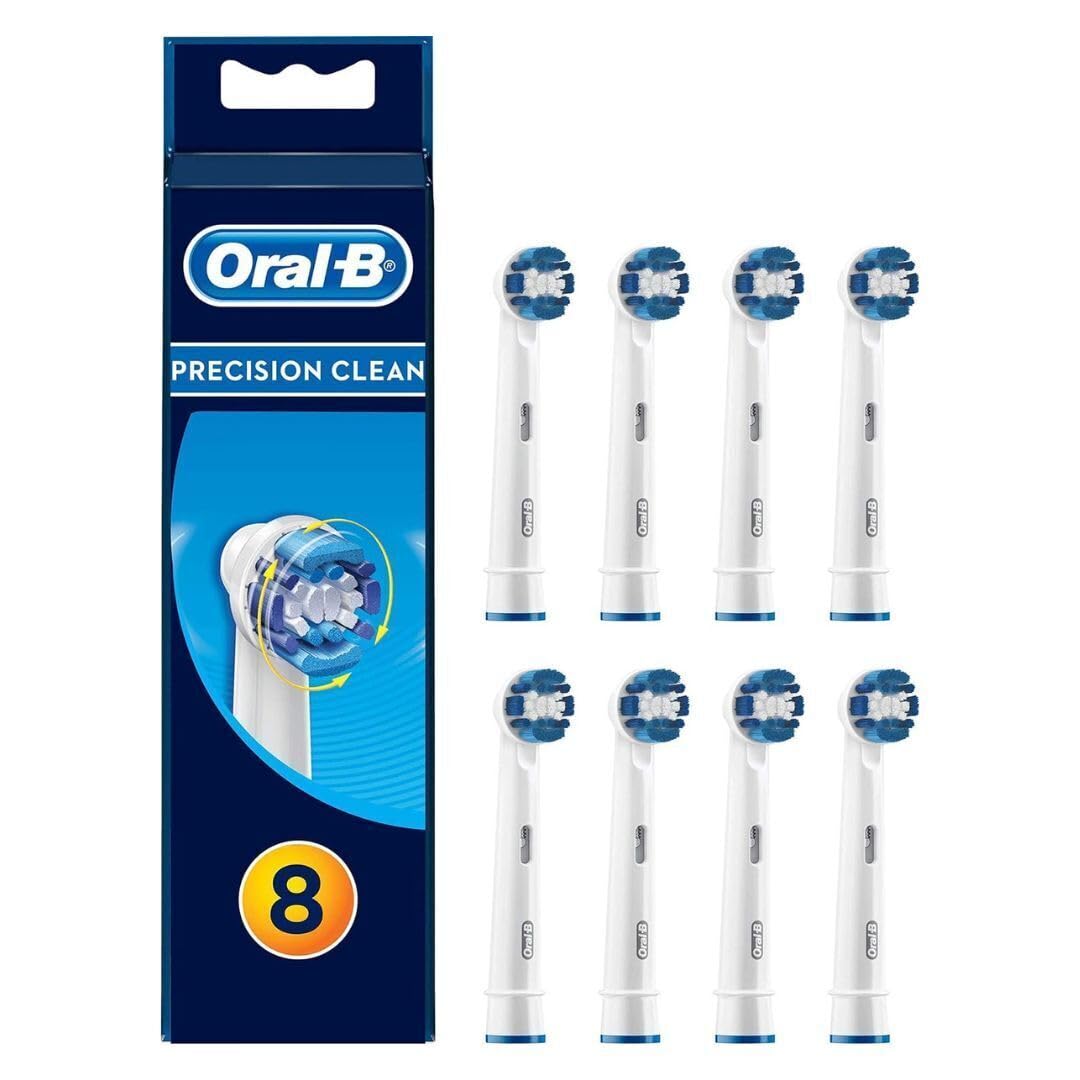 Oral-B Precision Clean Lot de 8 têtes de rechange pour brosse à dents électrique rechargeable