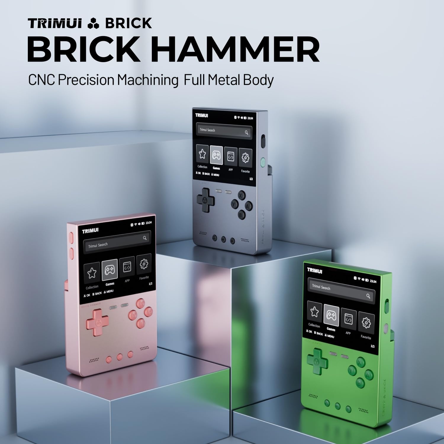 Amazon | Trimui Brick Hammer ゲーム機 3.2インチ IPSスクリーン