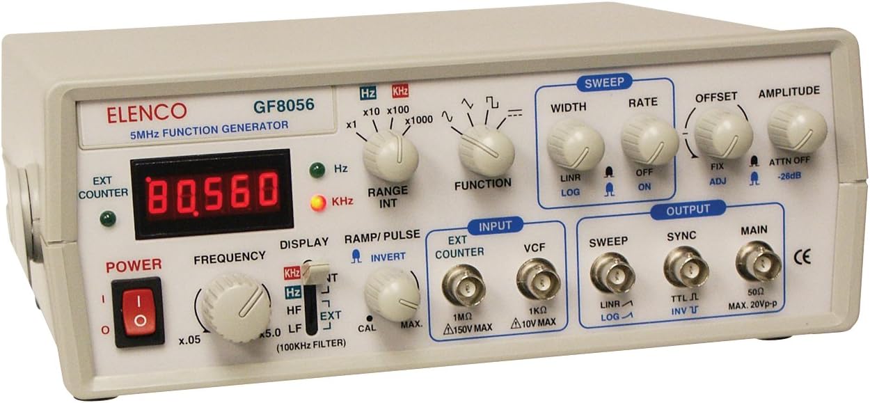Elenco GF8056 5MHz Function Generator Amazon.ca Industrial & Scientific