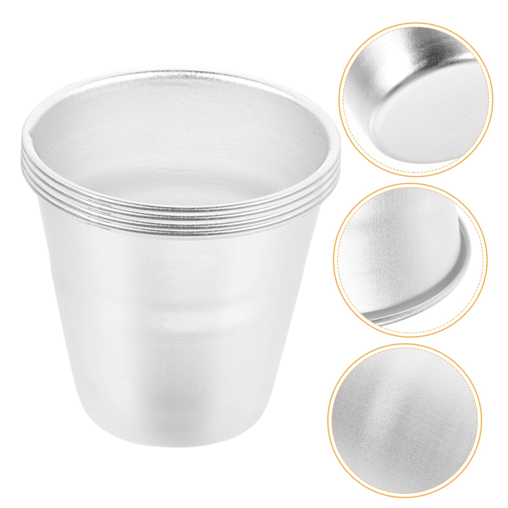 IMIKEYA 5 Sätze Puddingform Mutfak Aksesuarları Pudding Tasse Pudding Schalen Muffindeko Bread Baking Pan Kuchen Multifunktions-muffinformen Backzubehör Aluminiumlegierung 4 Stück * 5