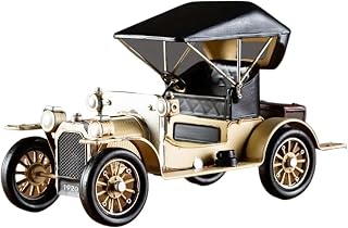 Mini Vehicles Toys for Vintage Nostalgic Car Models Office Accessories Home Porch Living Room Wine Cabinet Decorations Great Car Gift Kids and Teens(White)