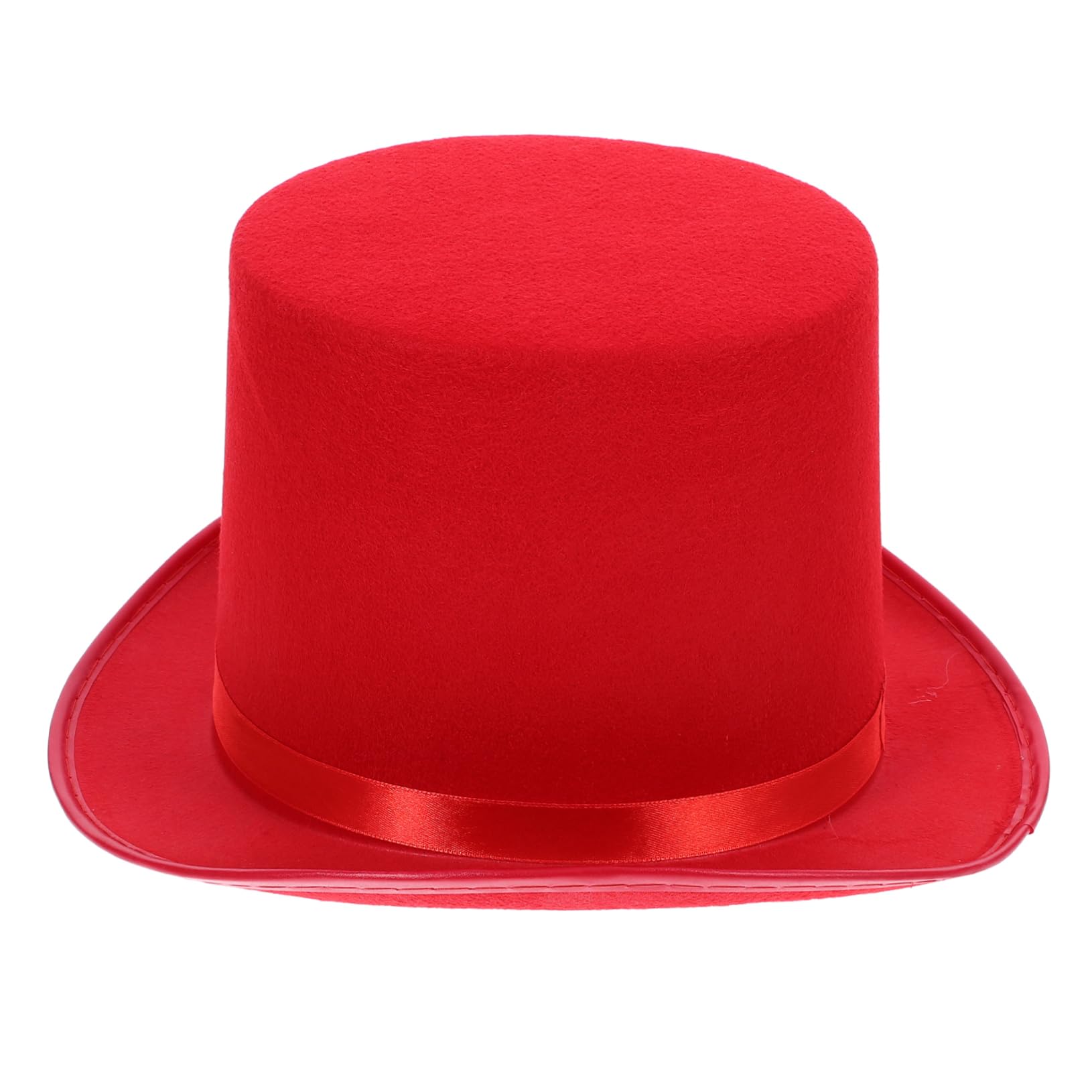 BESPORTBLE Vestire i Cappelli Berretto Fedora Falso Barra Cappello a Tricorno Costume Cappello Pieghevole Da Mago Maghi Accessori Tradizionale Cosplay Cappelli Da Festa Adulti Malvagio Rosso