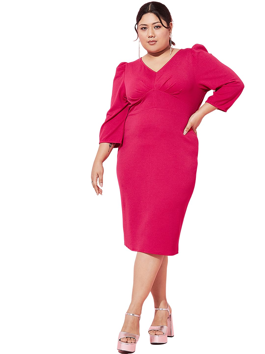 Athena Lifestyle Fuchsia Sheath Dress Athena Lifestyle Fuchsia Sheath Dress