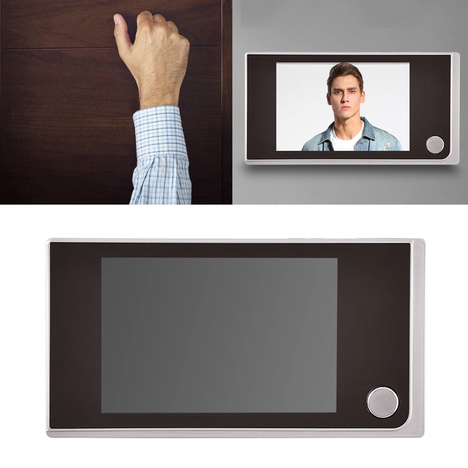 Digital Door Viewer , 3 . 5 inch LCD 120 Degree Peephole Viewer HD Electronic Cat Eye Camera for Home Security