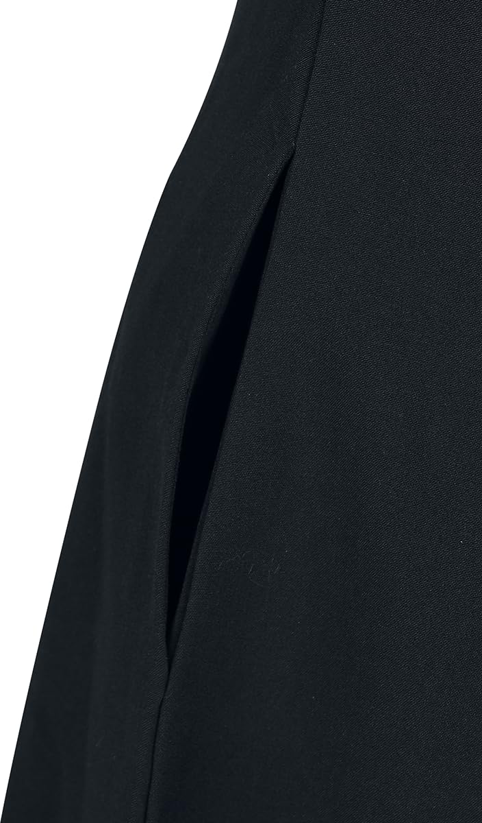 Gothicana by EMP Damen schwarzes A-Linien-Kleid mit Metalldetail