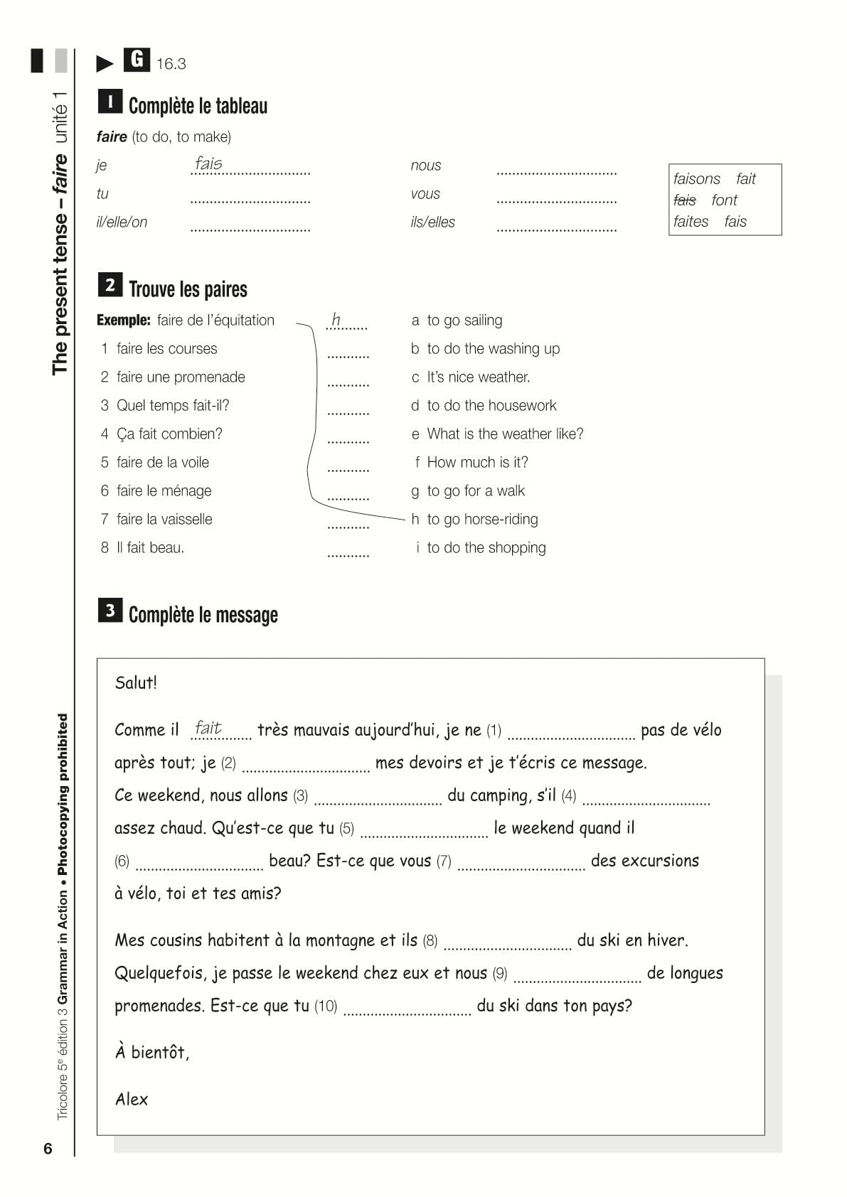 Tricolore Grammar in Action 3 (8 pack): With all you need to know for your 2021 assessments