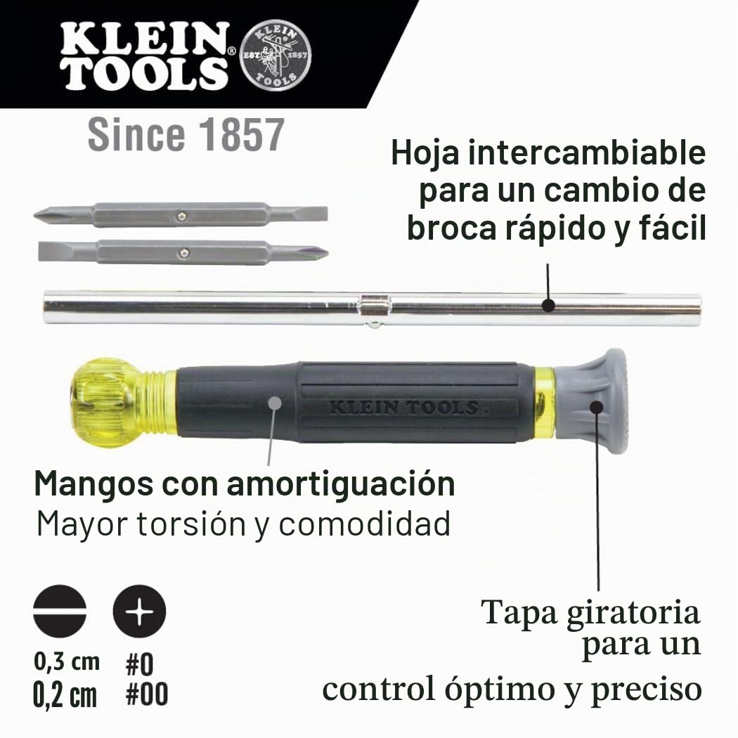 Klein Tools 80045 - Kit de herramientas de destornillador y destornillador de tuerca, incluye 11 en 1 magnético, destornilladores multipuntas y electrónicos, 3 piezas