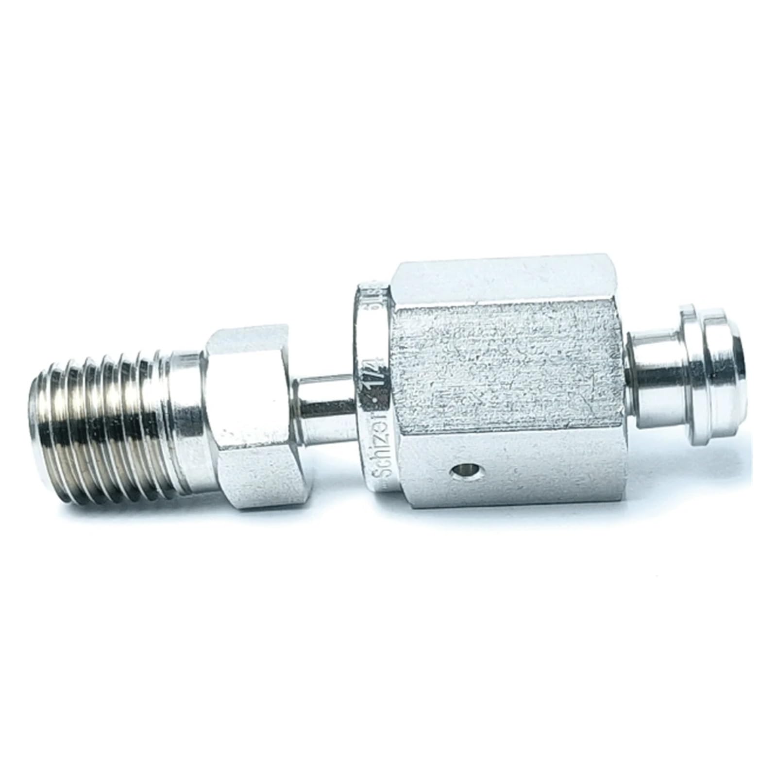 1/4 "1/2" magnetowid żeński na 1/8 "1/4" 3/8 "1/2" NPT męski SUS316L łącznik rurowy ze stali nierdzewnej Adapter złącza(1l4 VCR F To 1l8 NPT)