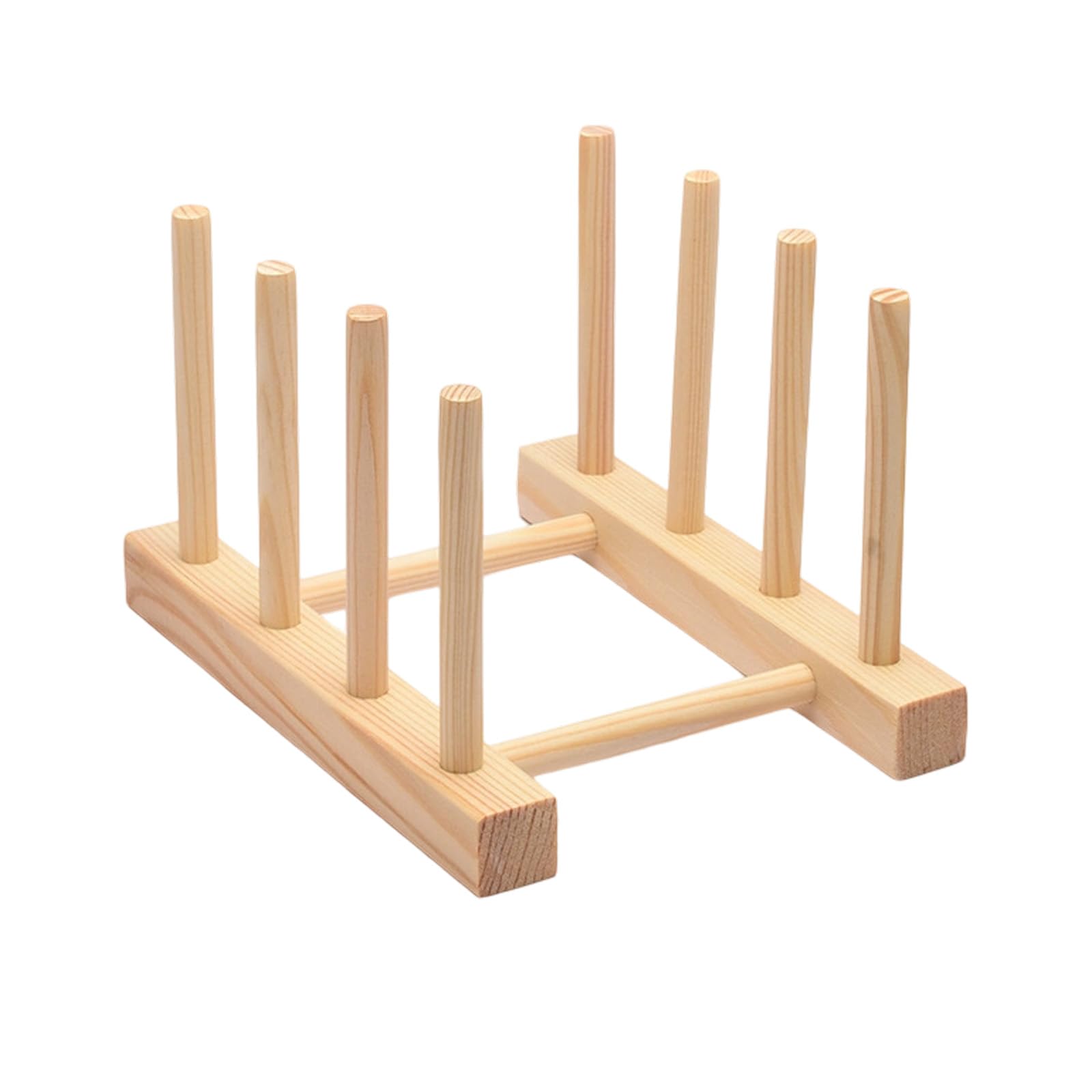 FGDTREE Wood Rack Space Saving Multi Tiers Counter Organiser for Cup Plates Kitchen Utensils Dryer for Restaurant Multi Functional Kitchen Organiser