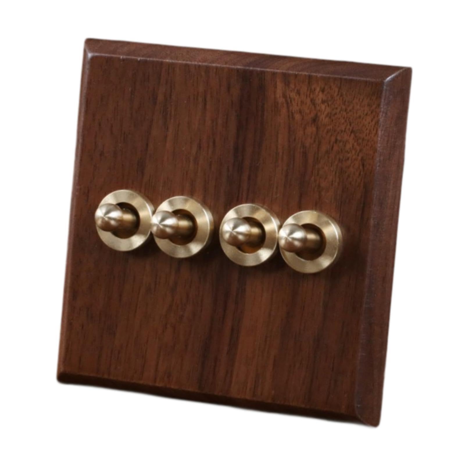 Bnf® Wooden Lighting Switch Plate Premium Outlet Panel for Hotel Kitchen Room Four Levers Home & Garden | Home Improvement | Electrical & Solar | Switch Plates & Outlet Covers-image-34