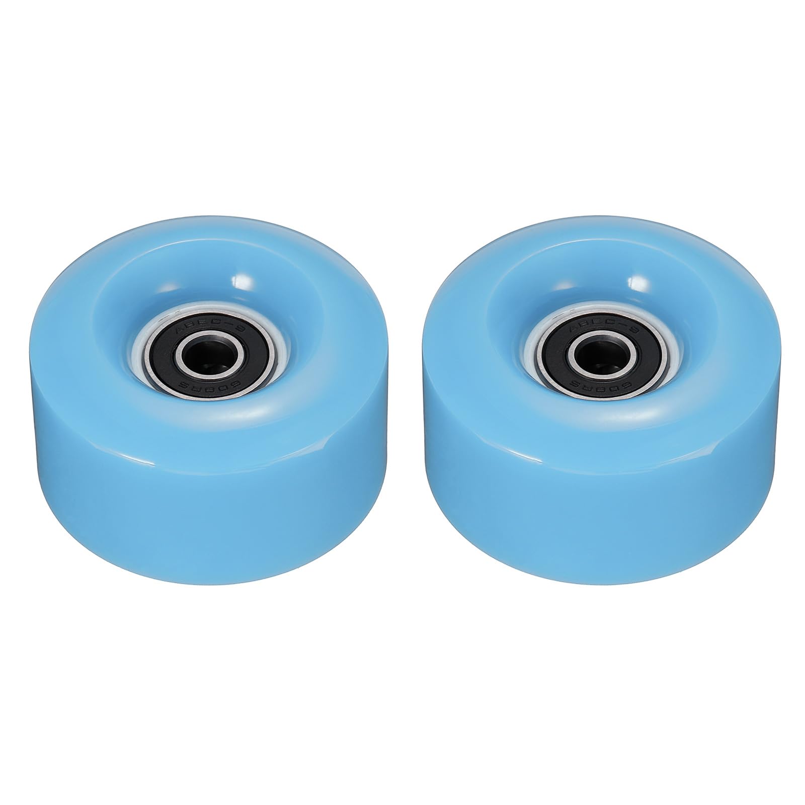 M METERXITY 2 Pack Roller Skate Wheels, Quad Skates Accessories with Bearings, Durable Wear-Resistant PU Wheels