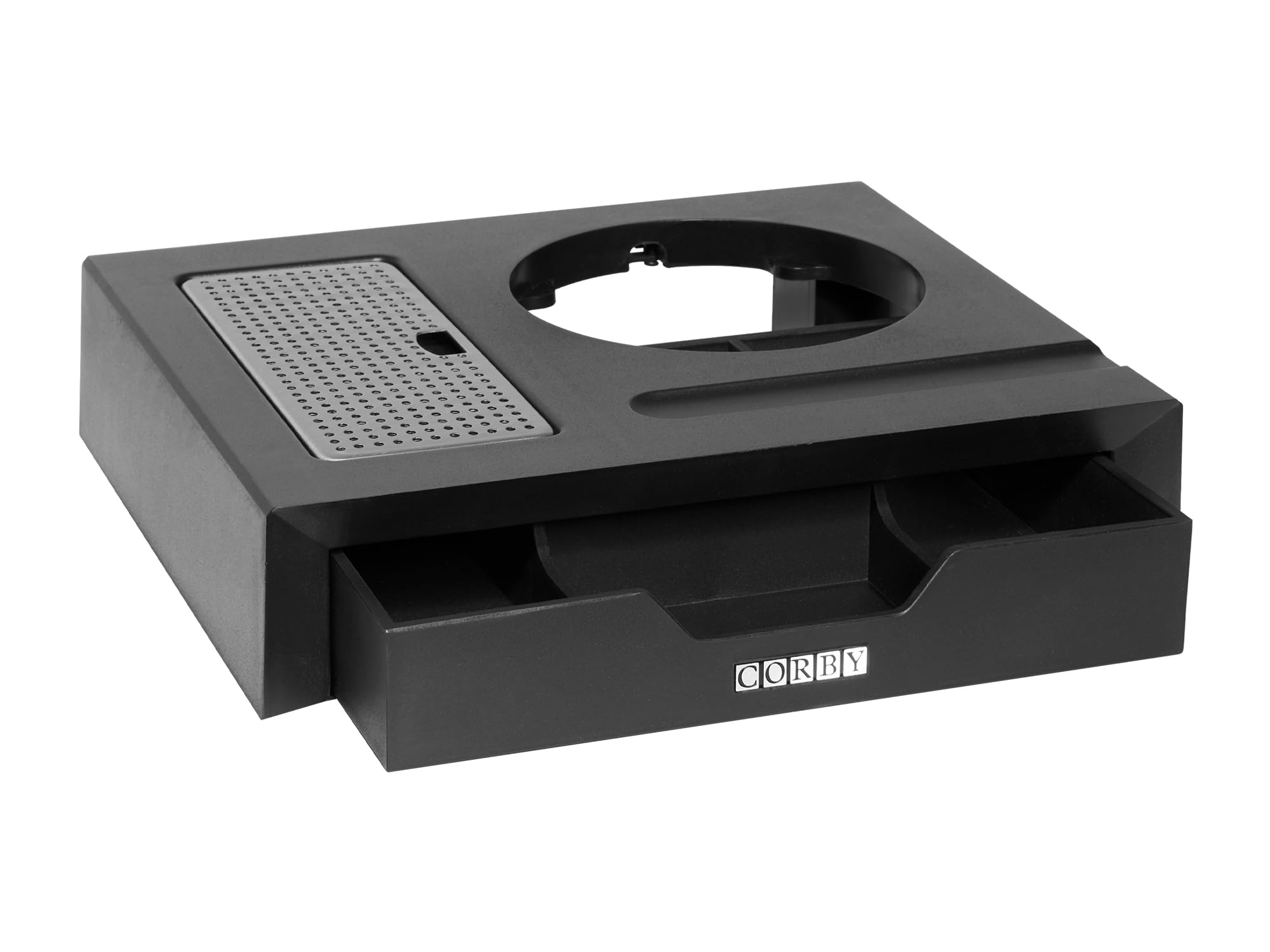 Corby Canterbury Schubladen-Tablett, Schwarz