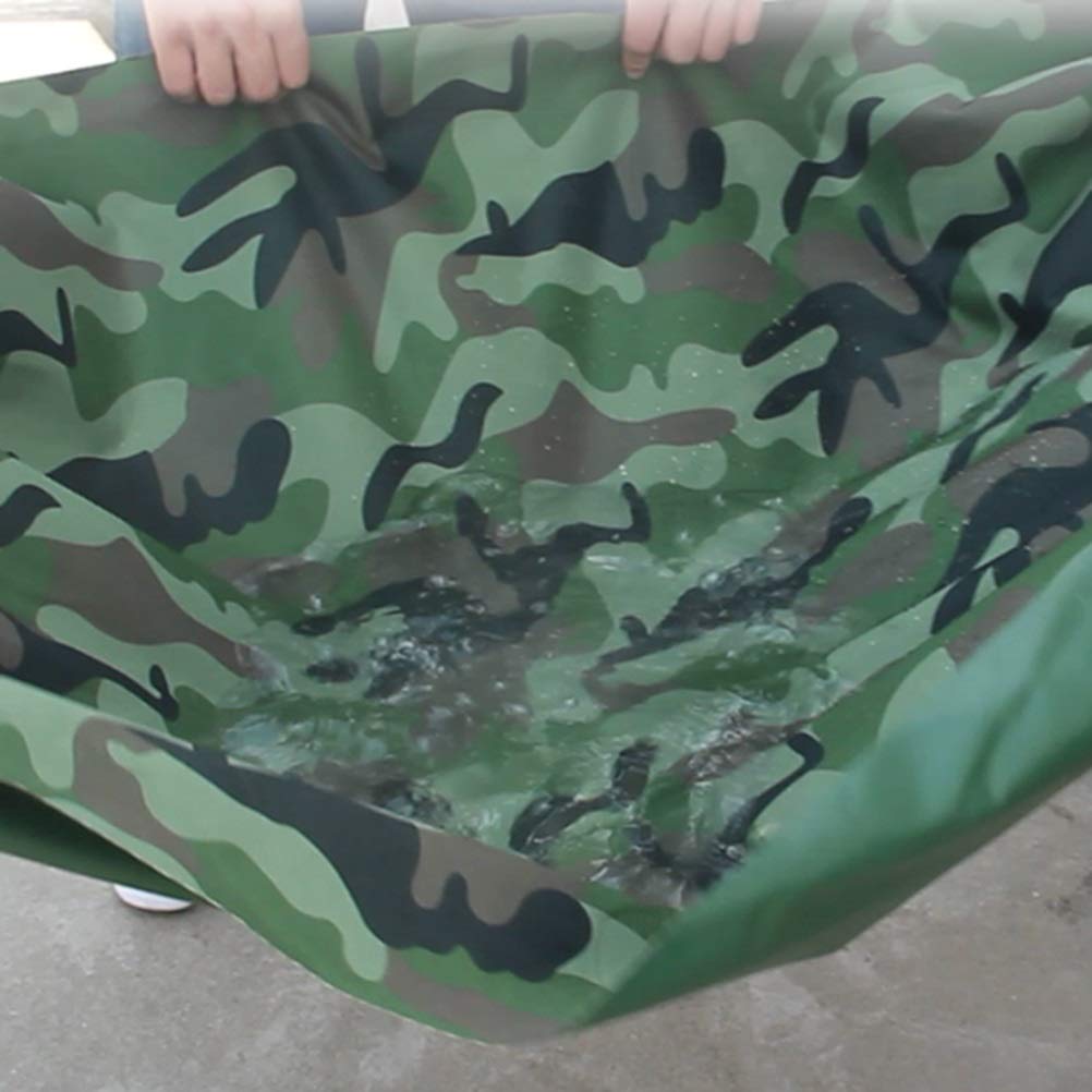 Bâche de camouflage imperméable pour camping en plein air, épaisse, imperméable, protection solaire, bâche en tissu Oxford durable pour jungle, randonnée, pêche