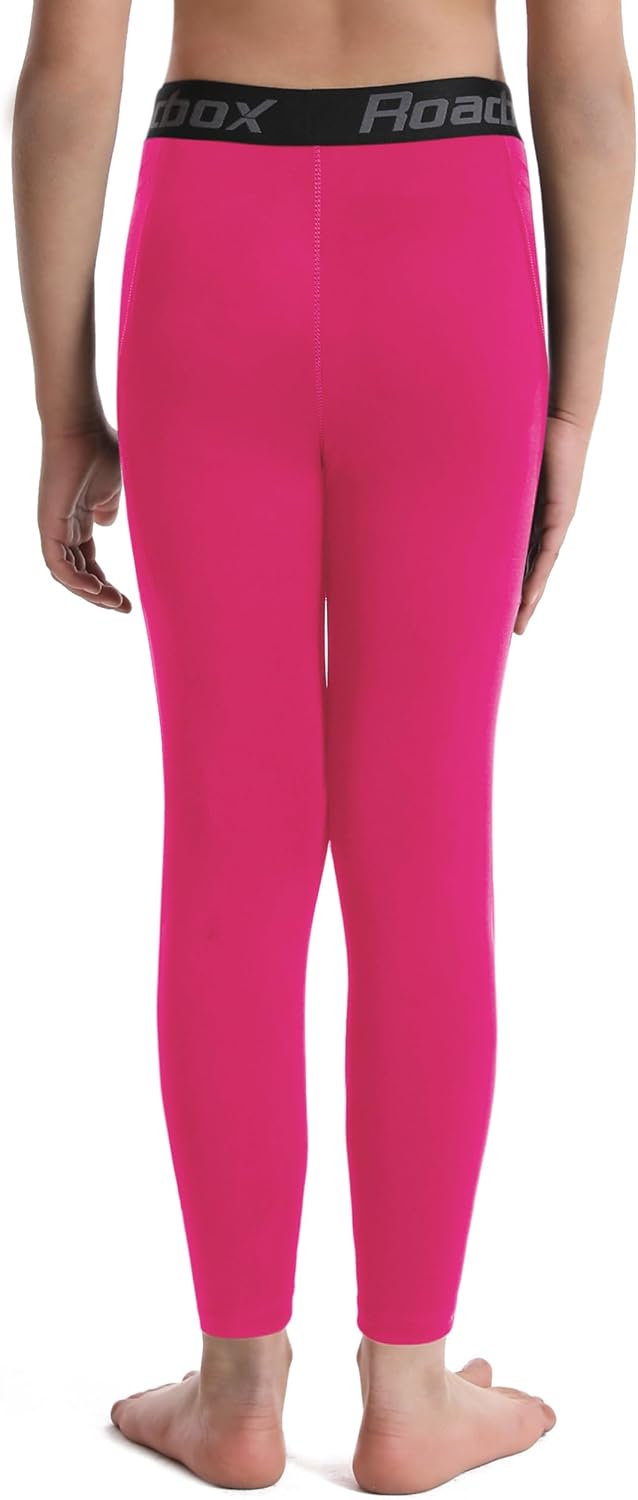 Roadbox Boys Compression Pants, Youth Athletic Sports Legging with Pocket, Base Layer Tights for Kids Running Football - Image 4