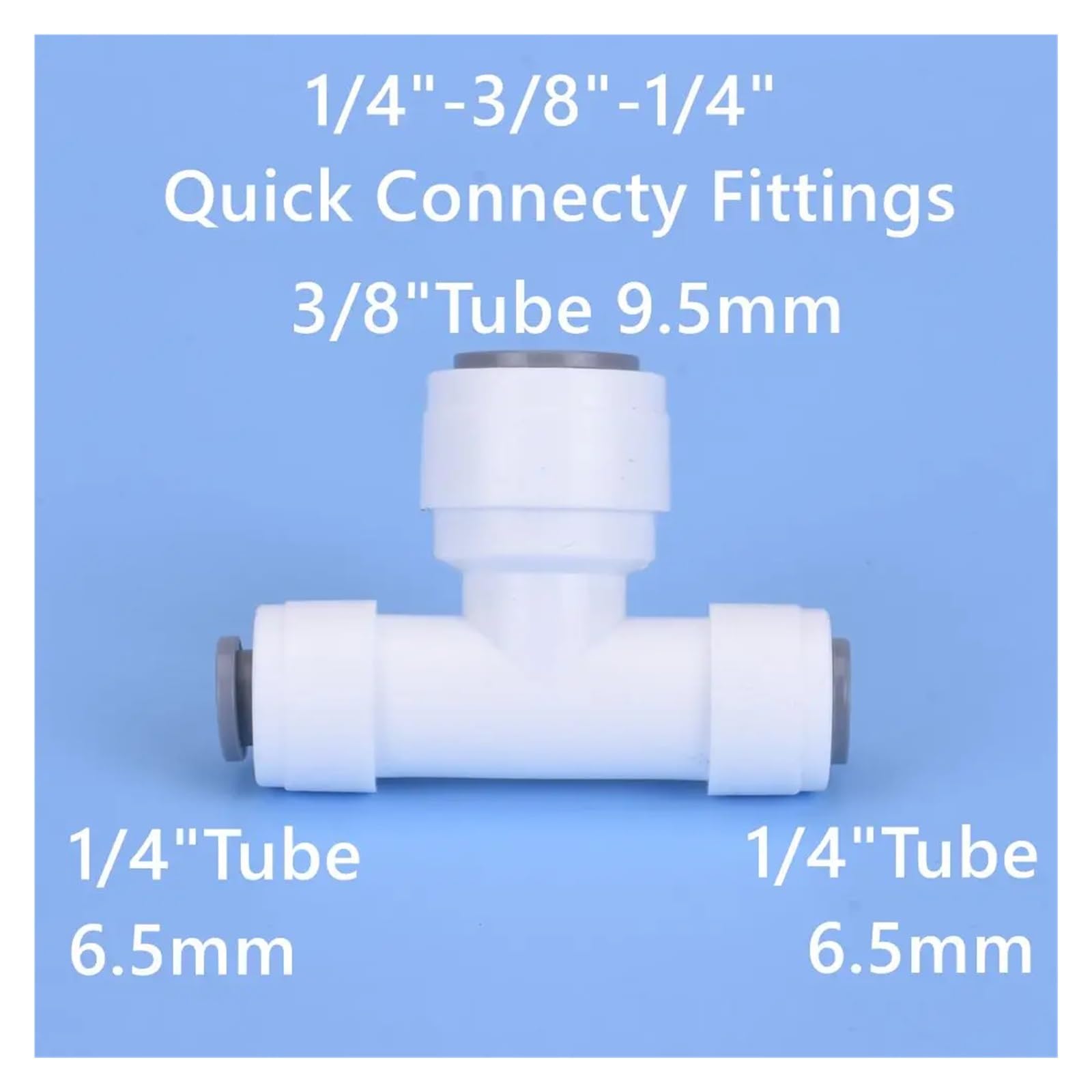 Accesorio de agua, rosca macho-hembra, conexión rápida, conector de manguera de 1/4" y 3/8", filtro de agua, piezas de ósmosis inversa(JSQMK048,50 pcs)