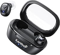 Karthus Rechargeable OTC Hearing Aids for Seniors & Adults: Noise Cancelling, 16-Ch DSP, 80H Battery, Comfort Fit Black