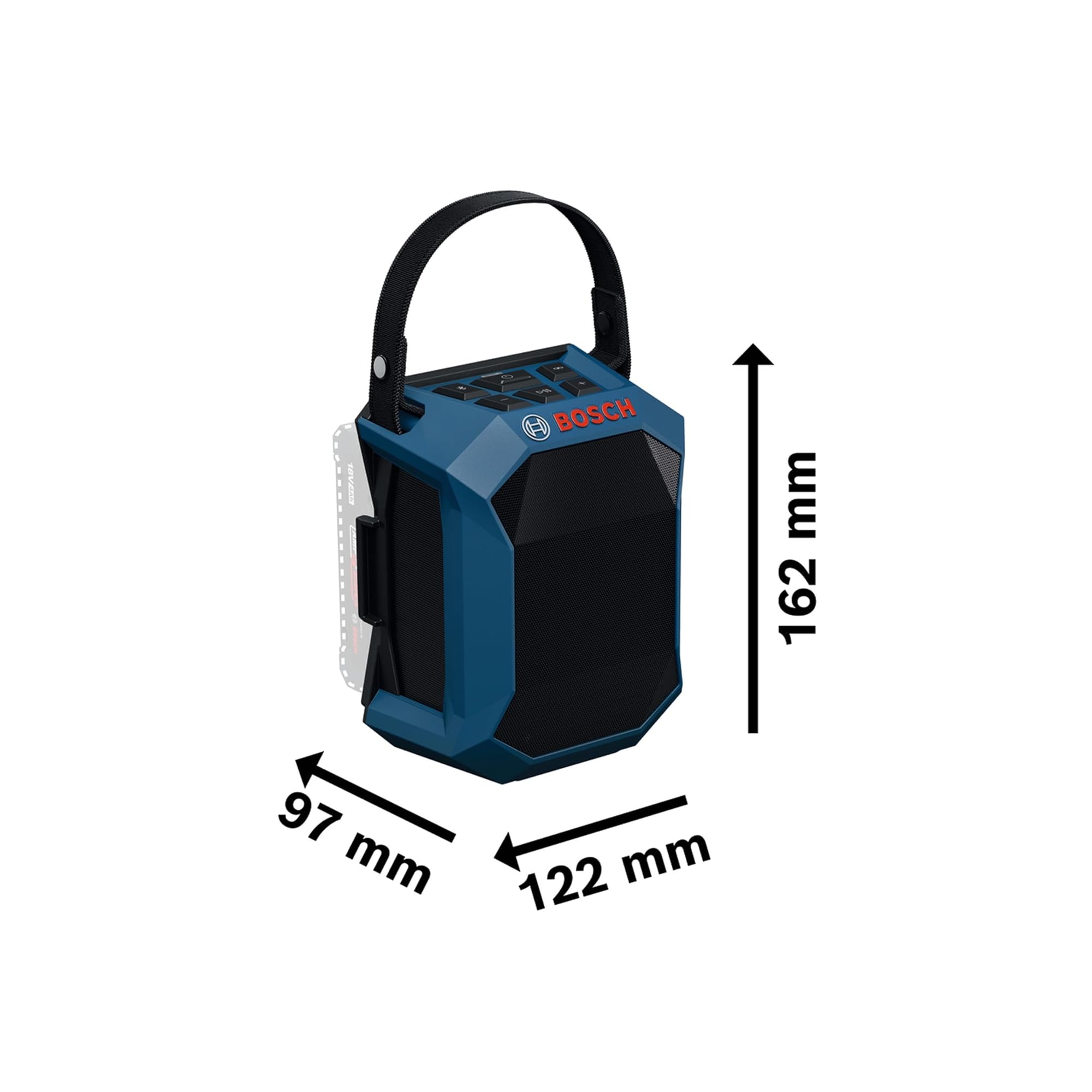 Bosch Professional 18V System Enceinte Bluetooth sans-Fil GPB 18V-1 C