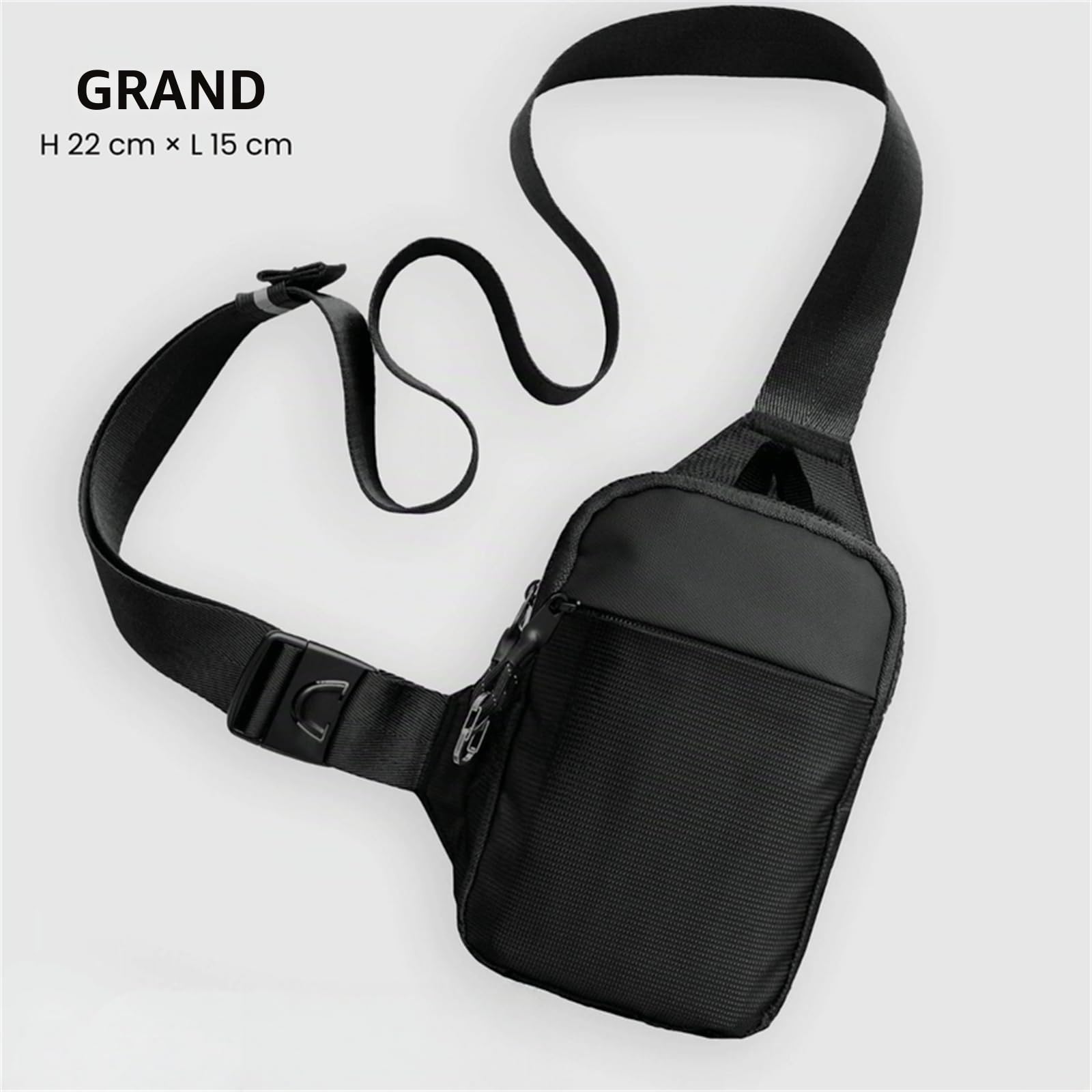 Sacoche | NOMALERO Sac à bandoulière imperméable pour homme et femme, sac de poitrine avec double poche pratique
